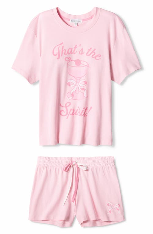 Pj Salvage Pretty Punch Double Brushed Pointelle Short Pajamas In Pink