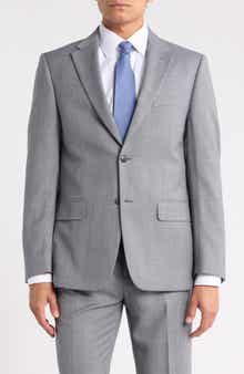 Two-Button Wool Blend Sport Coat