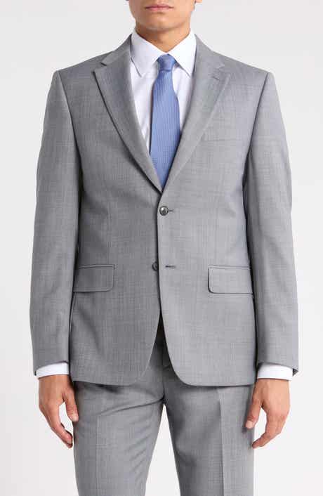Two-Button Wool Blend Sport Coat