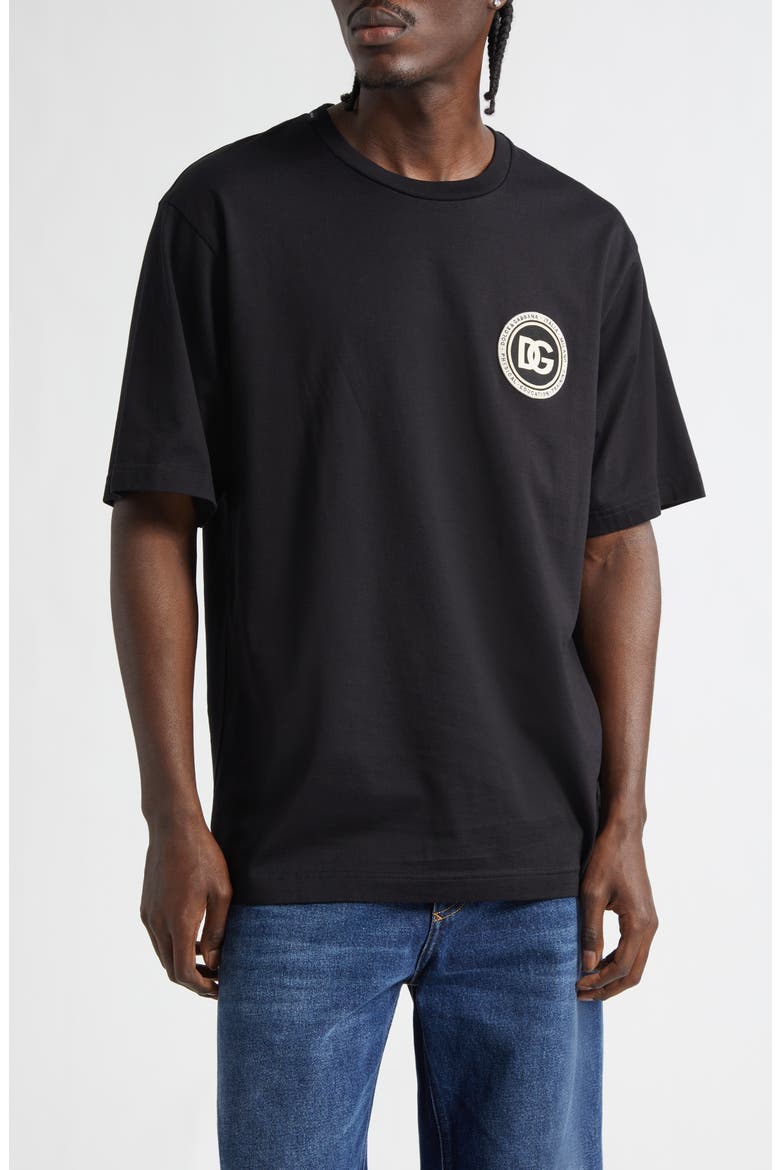 Cotton Graphic T-Shirt, Main, color, NERO