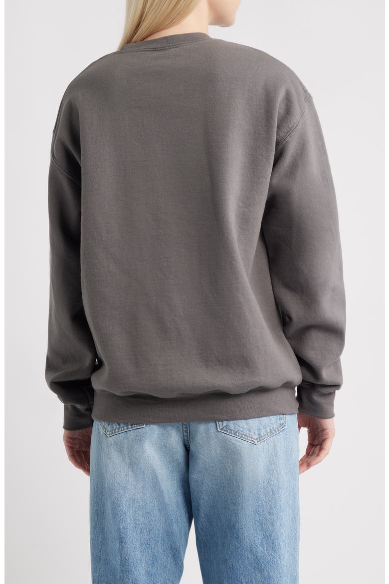 Merry Martinis Fleece Graphic Sweatshirt, Alternate, color, CHARCOAL