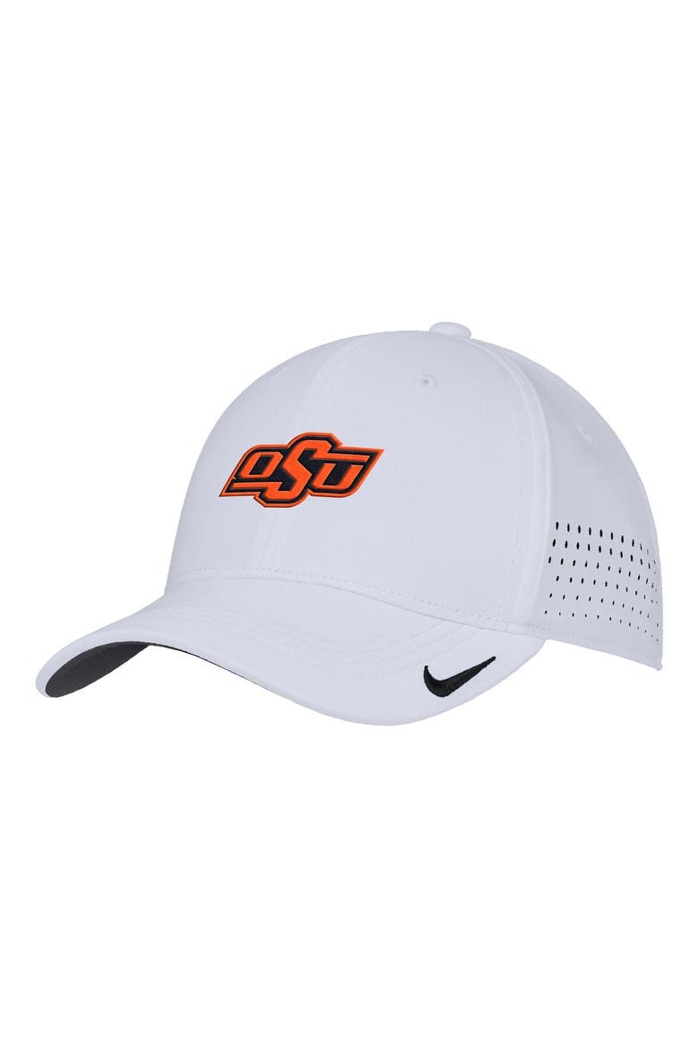 Men's Nike White Oklahoma State Cowboys 2025 On-Field Performance Flex Hat, Alternate, color, White
