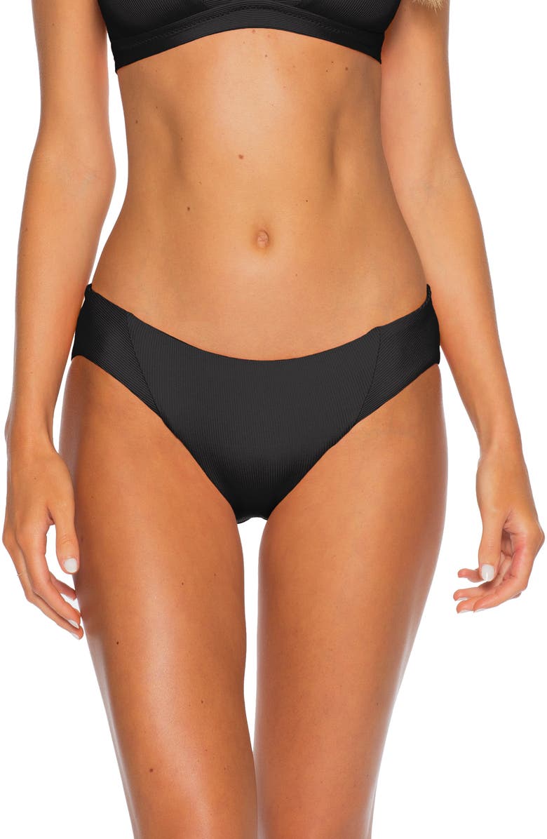 Becca Fine Line Ribbed Bikini Bottoms, Main, color,