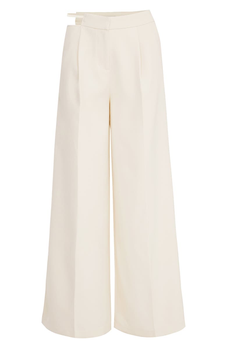NASTY GAL Cutout Waist Wide Leg Pants, Alternate, color, 