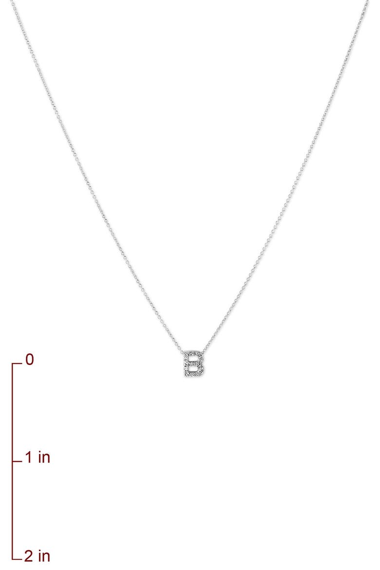 'Tiny Treasure' Initial Necklace, Alternate, color, B