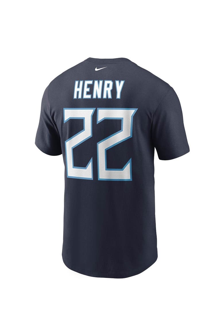 Men's Nike Derrick Henry Navy Tennessee Titans Name & Number T-Shirt, Alternate, color, NAVY