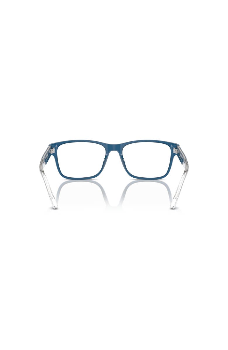 Emporio Armani 53mm Rectangle optical glasses, Alternate, color, Blue