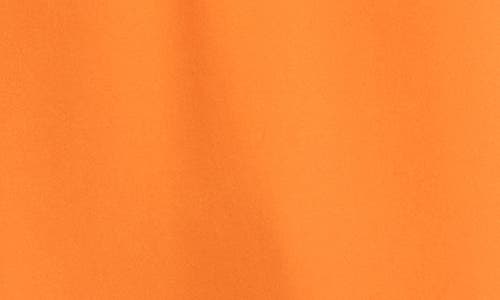 Karen Kane Asymmetric Hem Crepe Top In Tangerine