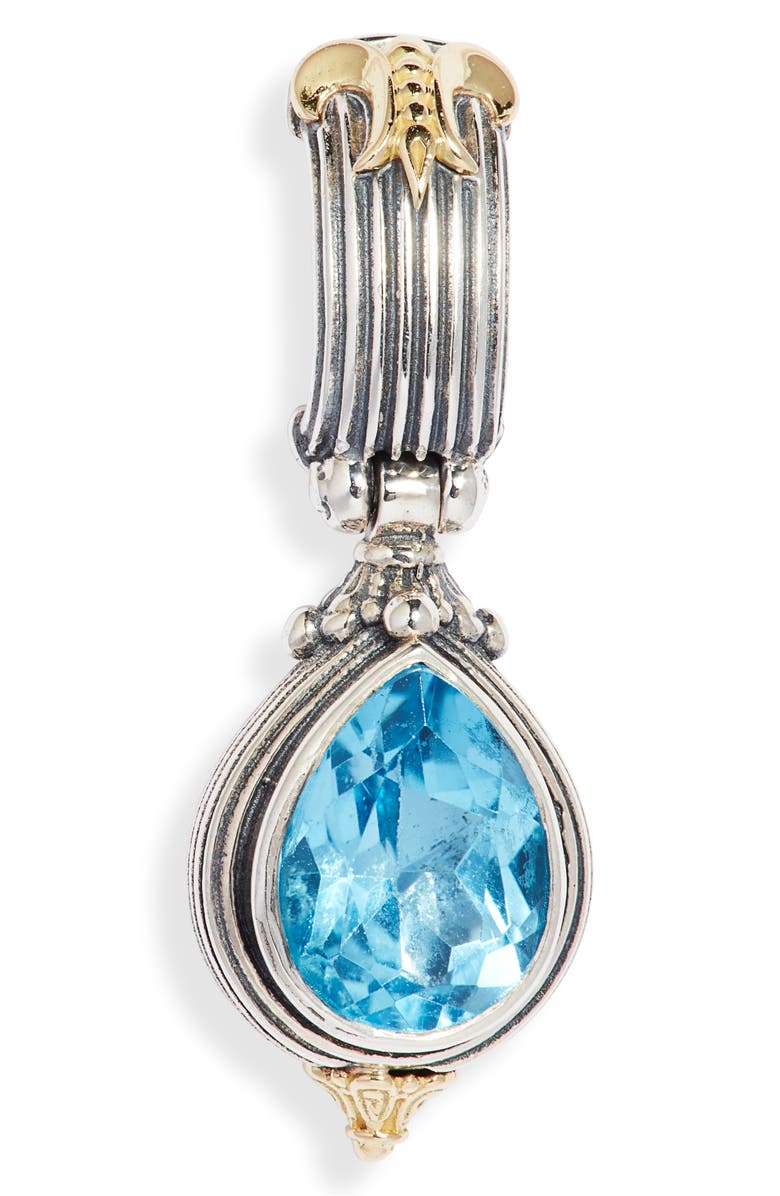 Konstantino Delos Blue Topaz Drop Earrings, Alternate, color,
