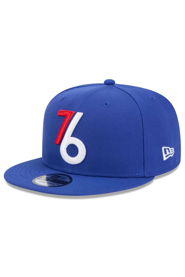 Men's New Era  Royal Philadelphia 76ers 2024/25 City Edition Alternate 9FIFTY Snapback Hat, Alternate, color, Royal