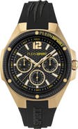 PLEIN SPORT Tigermaster Pro Three Hand Quartz Silicone Strap Watch, 47mm