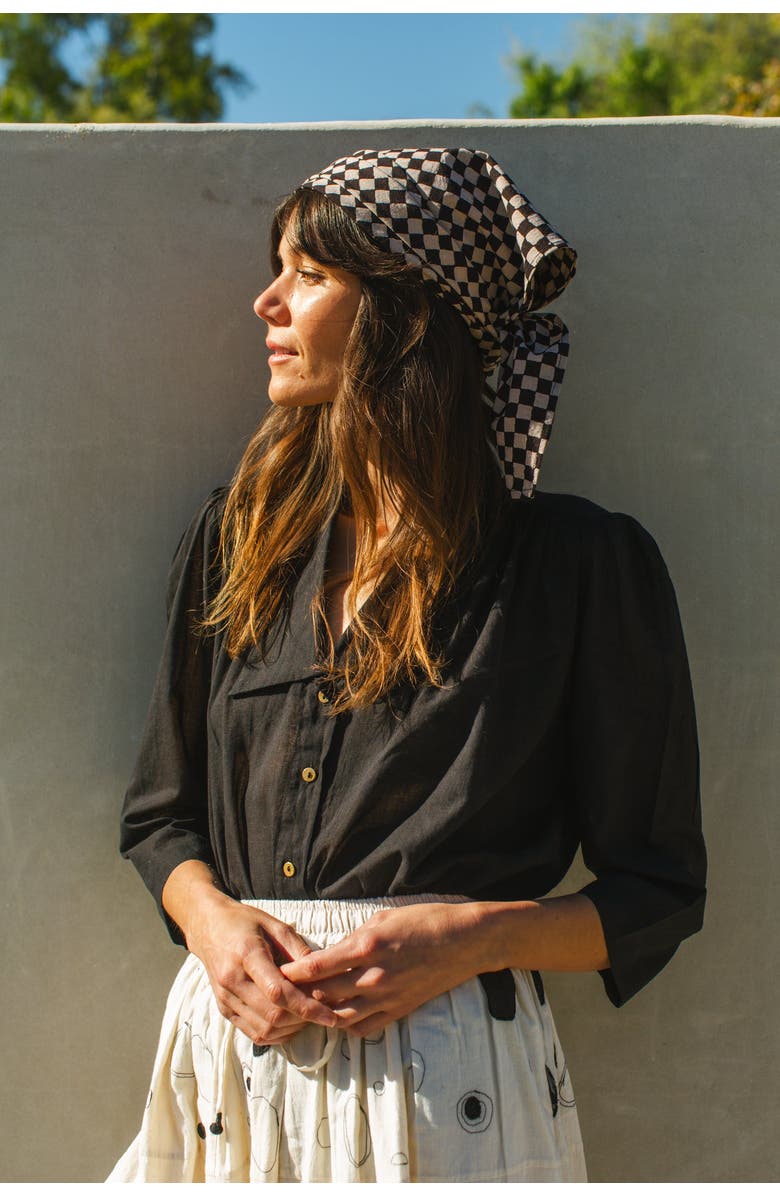 World of Crow Classic Checks Bandana, Alternate, color, 