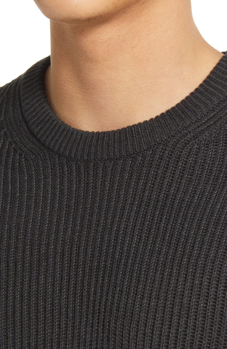 French Connection Men's Ribbed Crewneck Sweater, Alternate, color, 