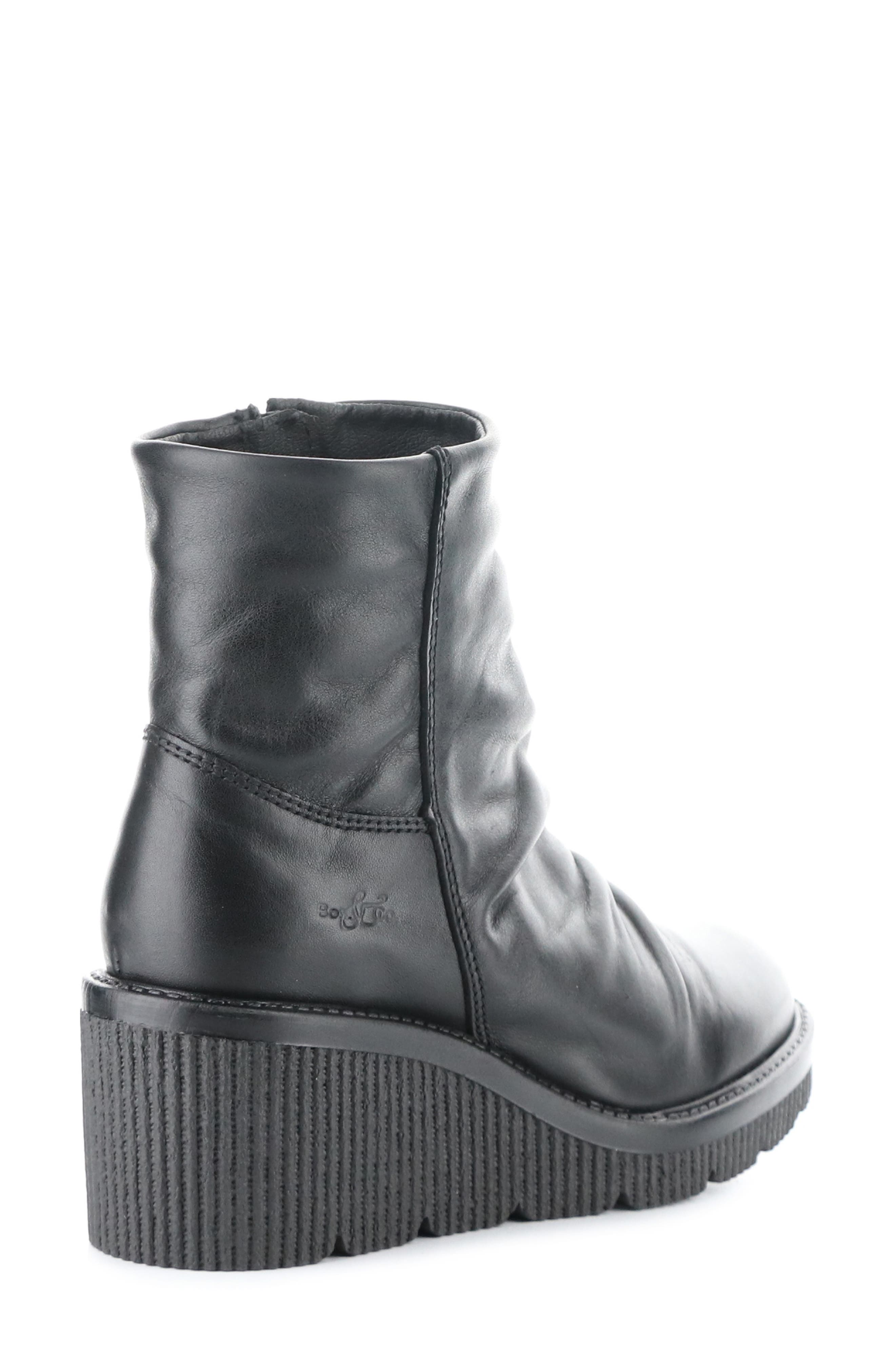 Bos. & Co. Alina Waterproof Platform Wedge Bootie, Alternate, color, Black