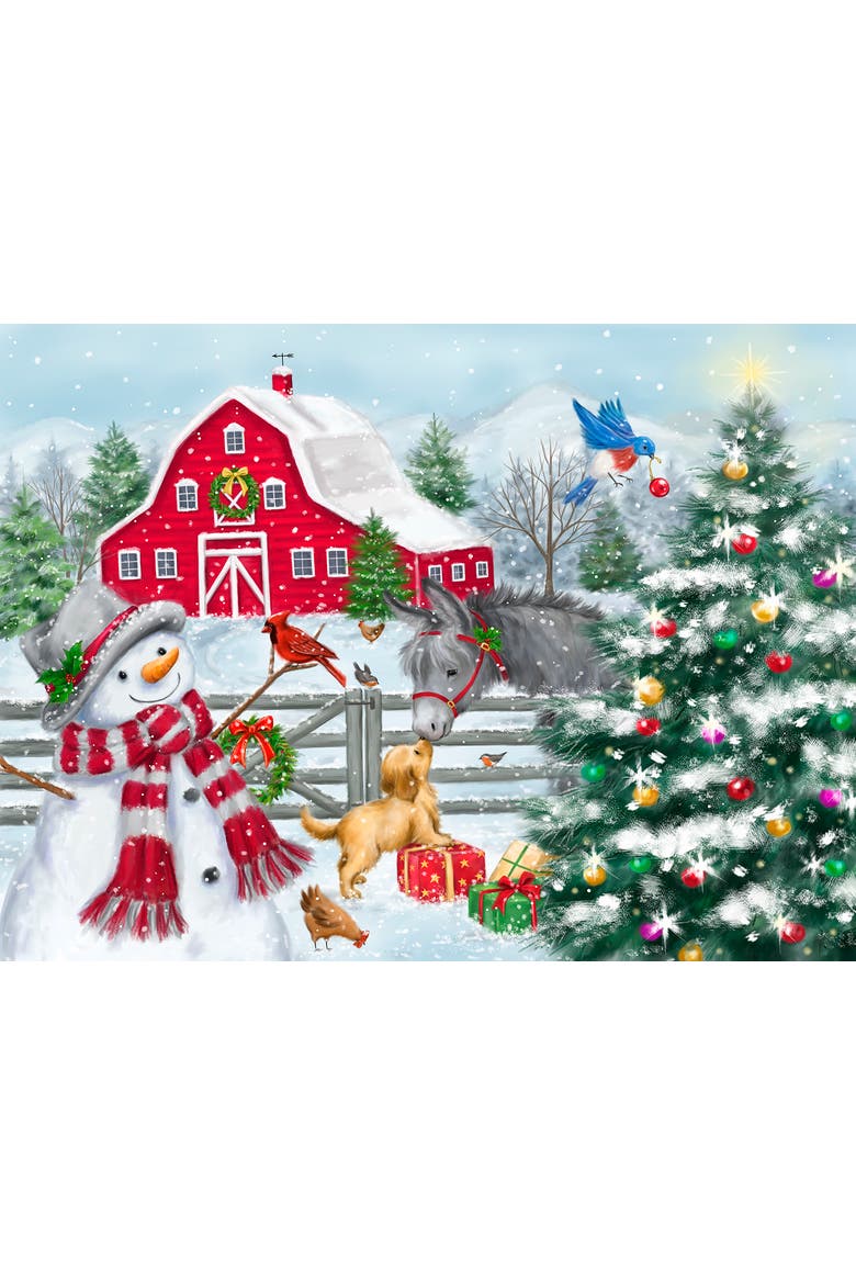 Winter Farm 1000 piece Jigsaw Puzzle for Adults, Alternate, color, Multicolor