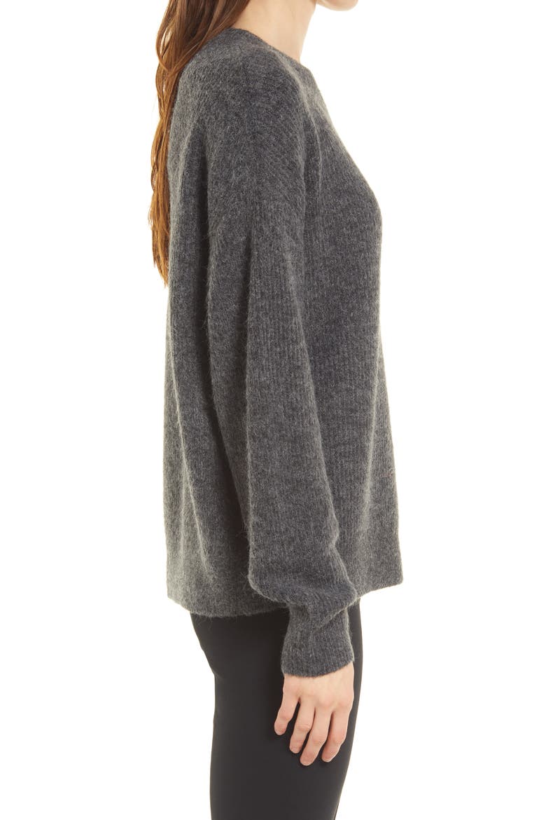 Crewneck Sweater, Alternate, color, GREY MEDIUM CHARCOAL HEATHER