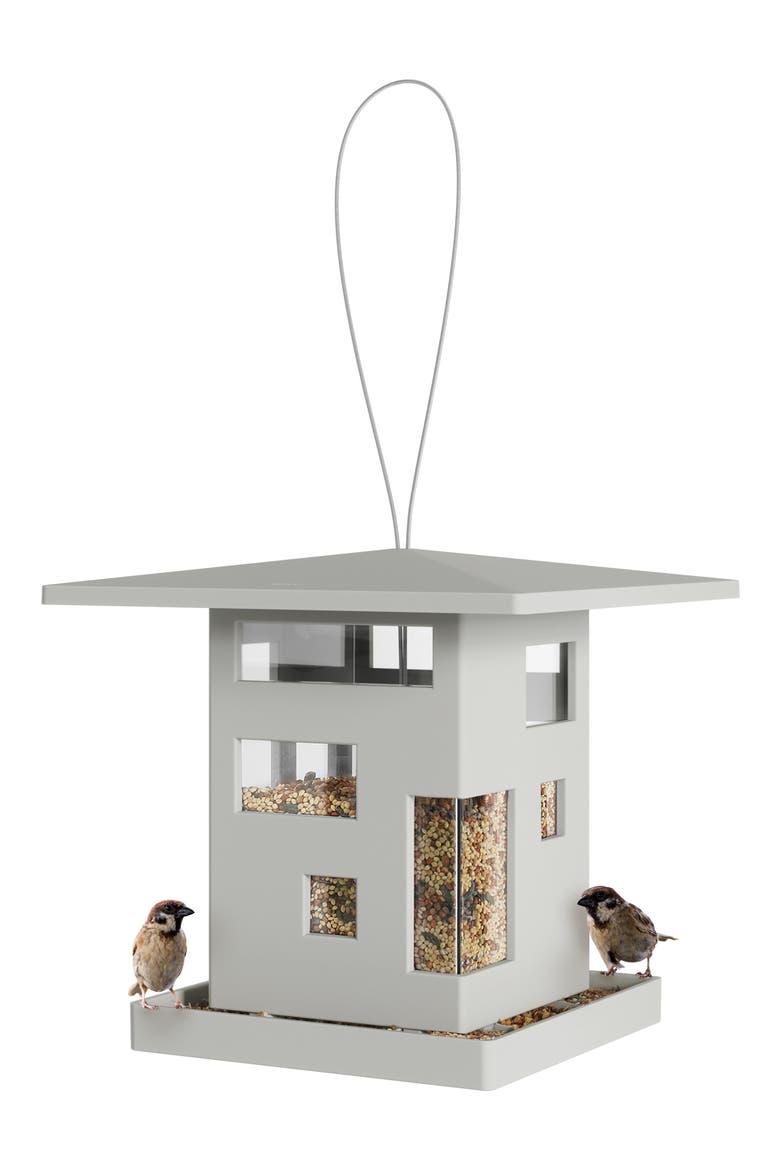 Bird Cafe Feeder, Alternate, color, GREY