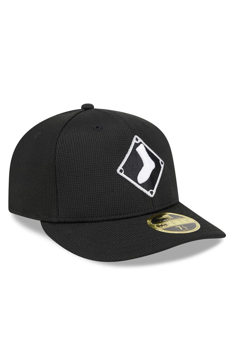 Men's New Era  Black Chicago White Sox 2024 Batting Practice Low Profile 59FIFTY Fitted Hat, Alternate, color, Black