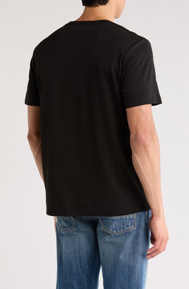Joe's Cotton Blend Henley T-Shirt, Alternate, color, Black