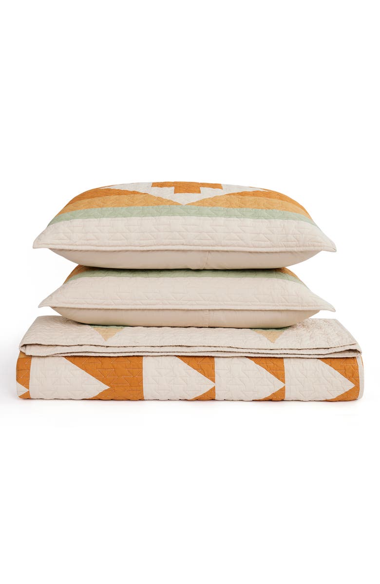 Pendleton Solstice Canyon Quilt & Shams Set, Main, color, Tan Multi