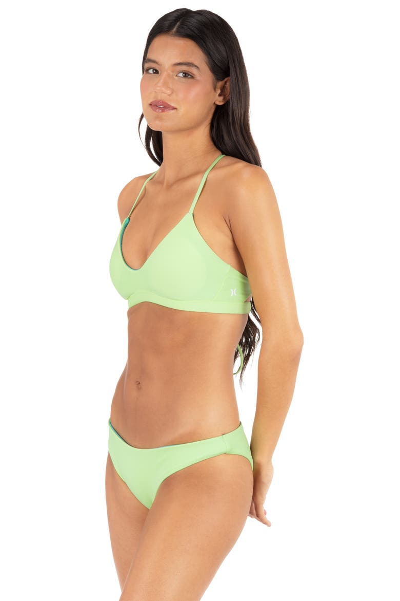 Racerback Bikini Top, Alternate, color, LIME