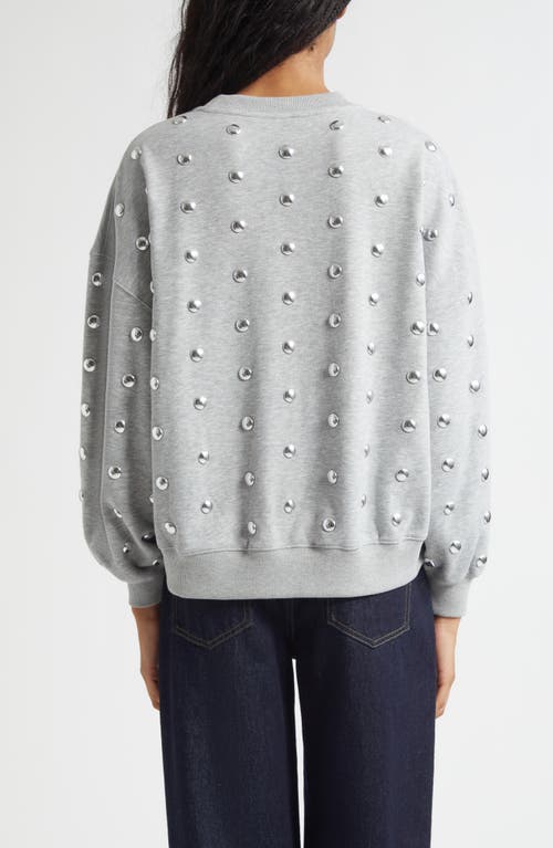 Cinq À Sept Studded Cotton Blend Sweatshirt In Multi