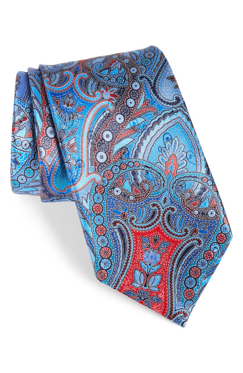 ZEGNA Ermenegildo Zegna Quindici Paisley Silk Tie, Main, color, 