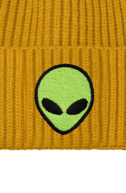 Dalix Alien Watch Cap In Mustard