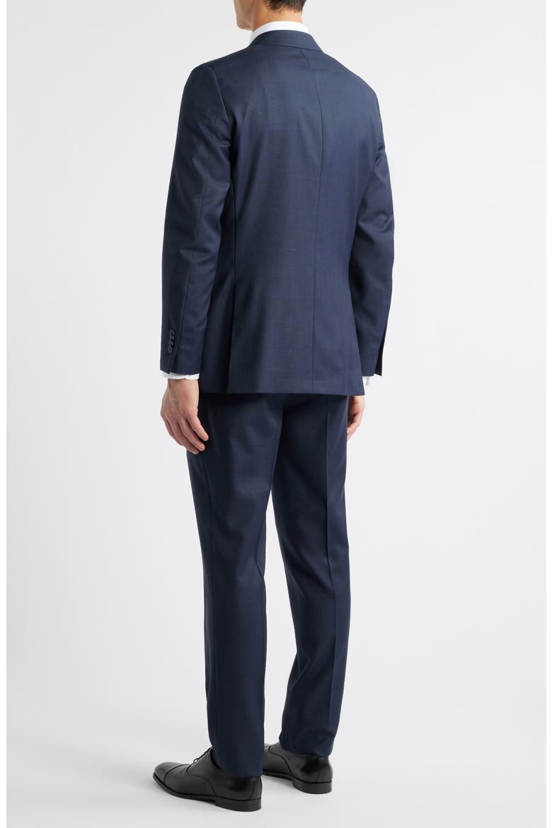 Hartford Classic Fit Navy Plaid Wool Suit, Alternate, color, NAVY