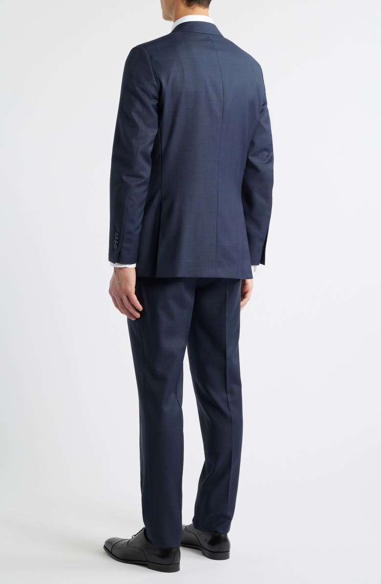 Peter Millar Hartford Classic Fit Navy Plaid Wool Suit, Alternate, color, Navy
