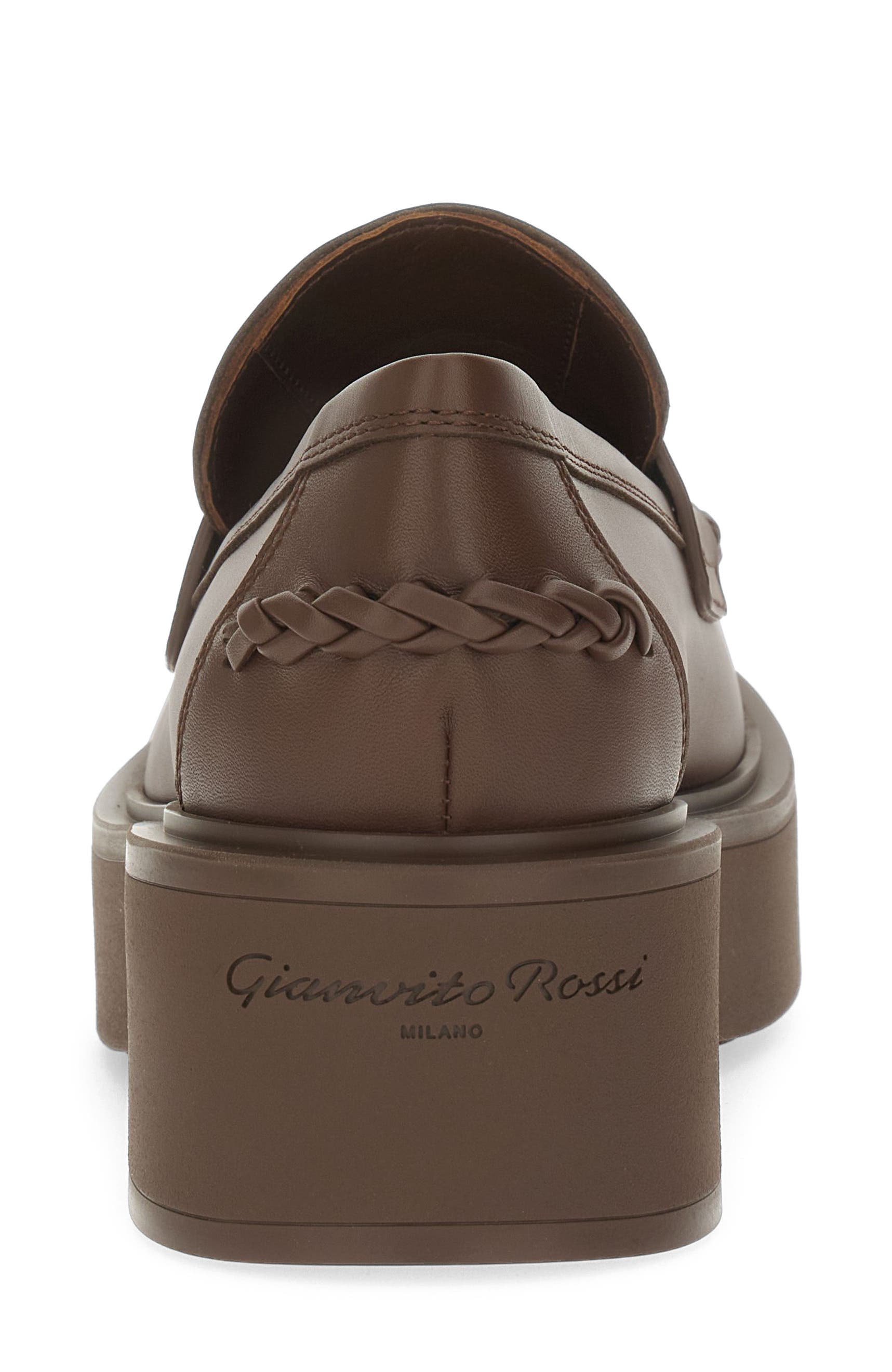 Yuna Loafer Mocassin, Alternate, color, Brown calf leather
