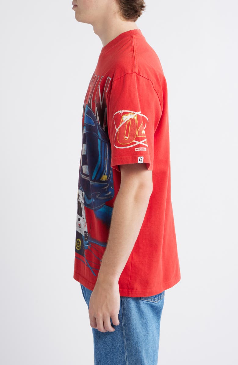 ICECREAM Racing Graphic T-Shirt, Alternate, color, Goji Berry
