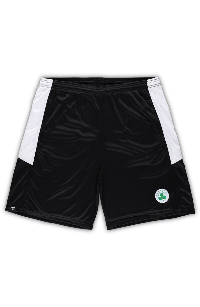 FANATICS Men's Fanatics Branded Black Boston Celtics Big & Tall Champion Rush Practice Shorts, Main, color, Black
