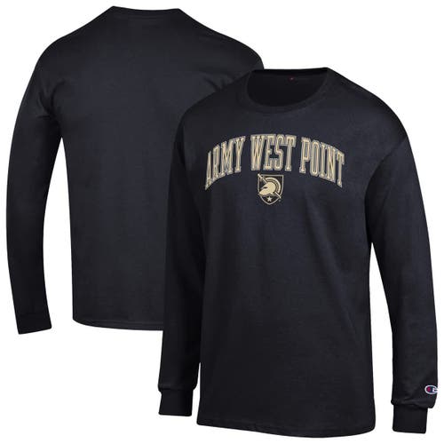 Champion Black Army Black Knights Arch Over Logo Long Sleeve T-shirt