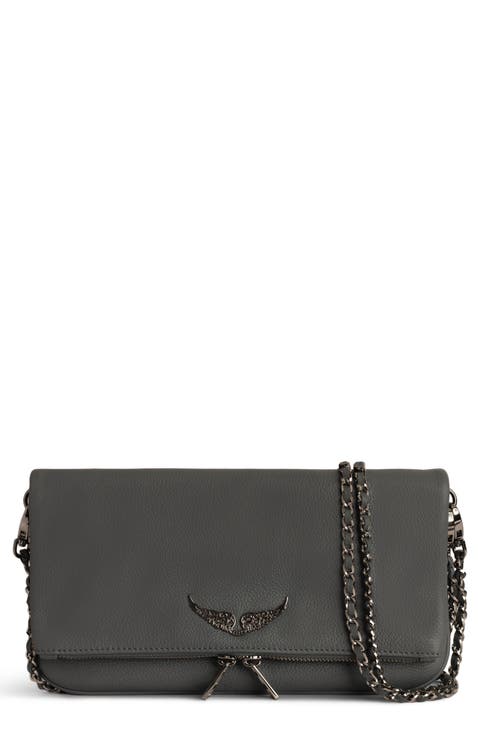 Rock Grained Leather Crossbody Bag