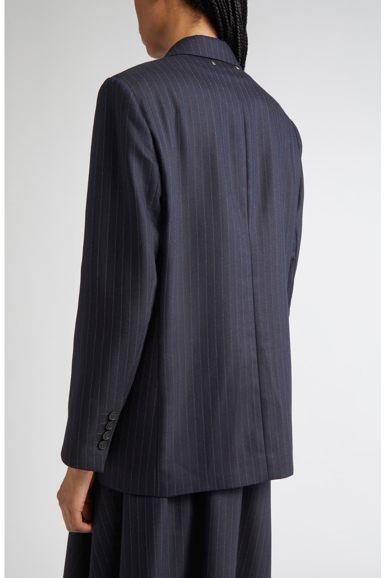 Journey Pinstripe Wool Blend Blazer, Alternate, color, DARK NAVY