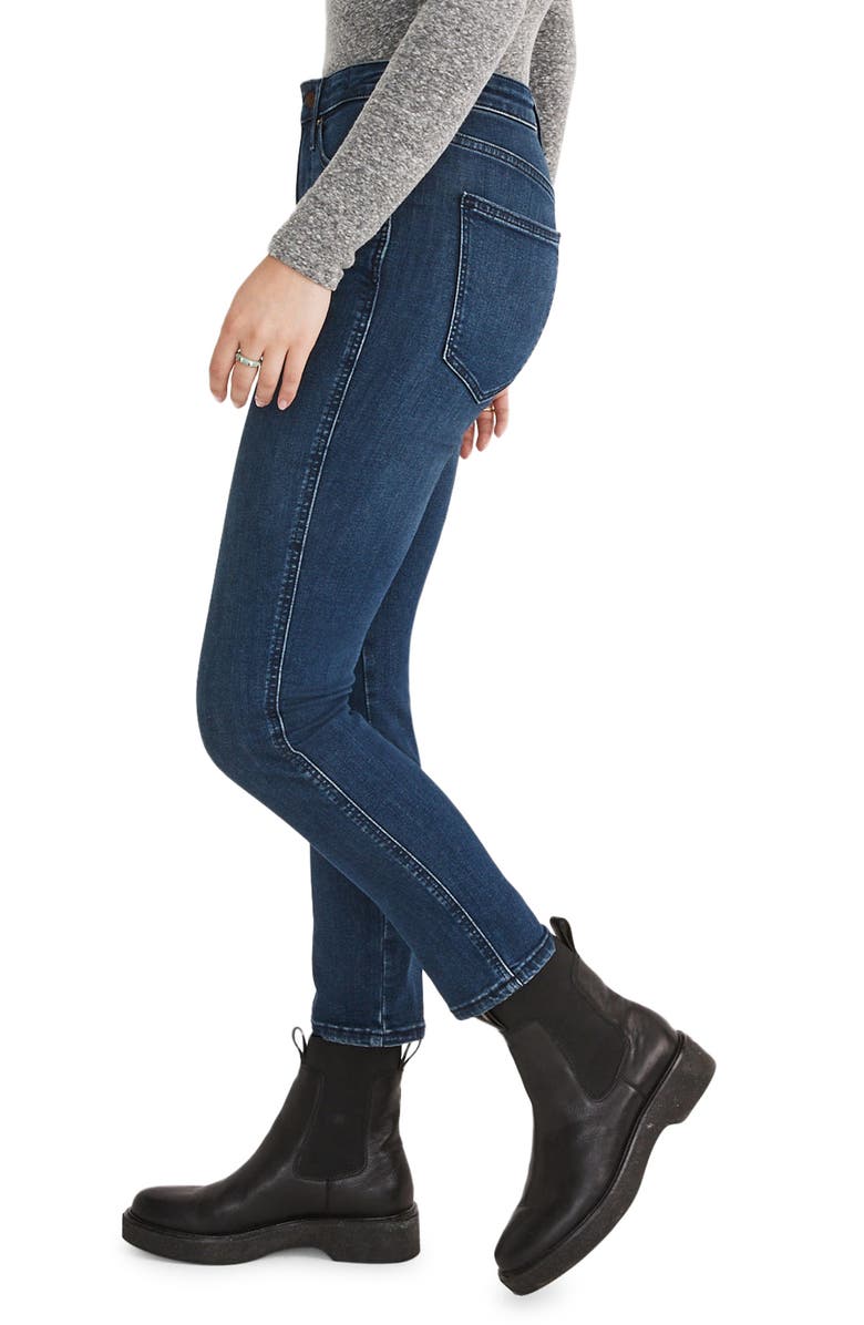 Madewell Curvy Stovepipe Jeans, Alternate, color, Dahill Wash