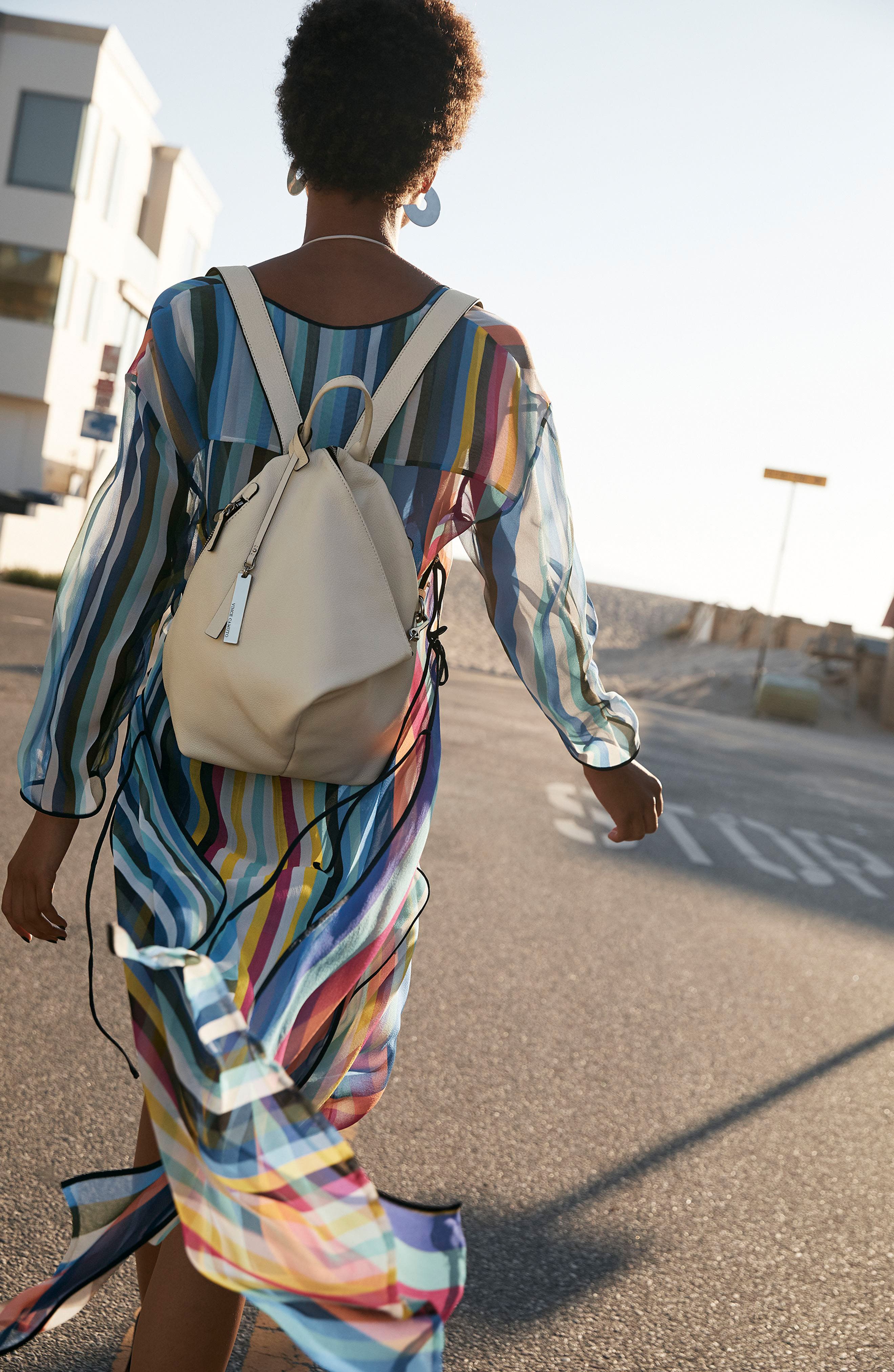 Vince Camuto Small Giani Leather Backpack, Alternate, color, 