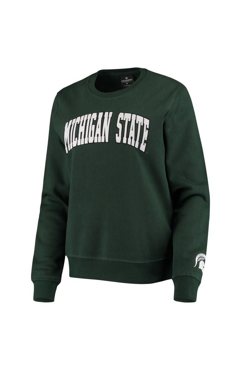 COLOSSEUM Women's Colosseum Green Michigan State Spartans Campanile Pullover Sweatshirt, Alternate, color, Green