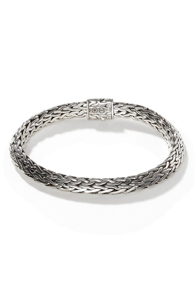 Men's Tiga Chain 8mm Bracelet, Alternate, color, SILVER