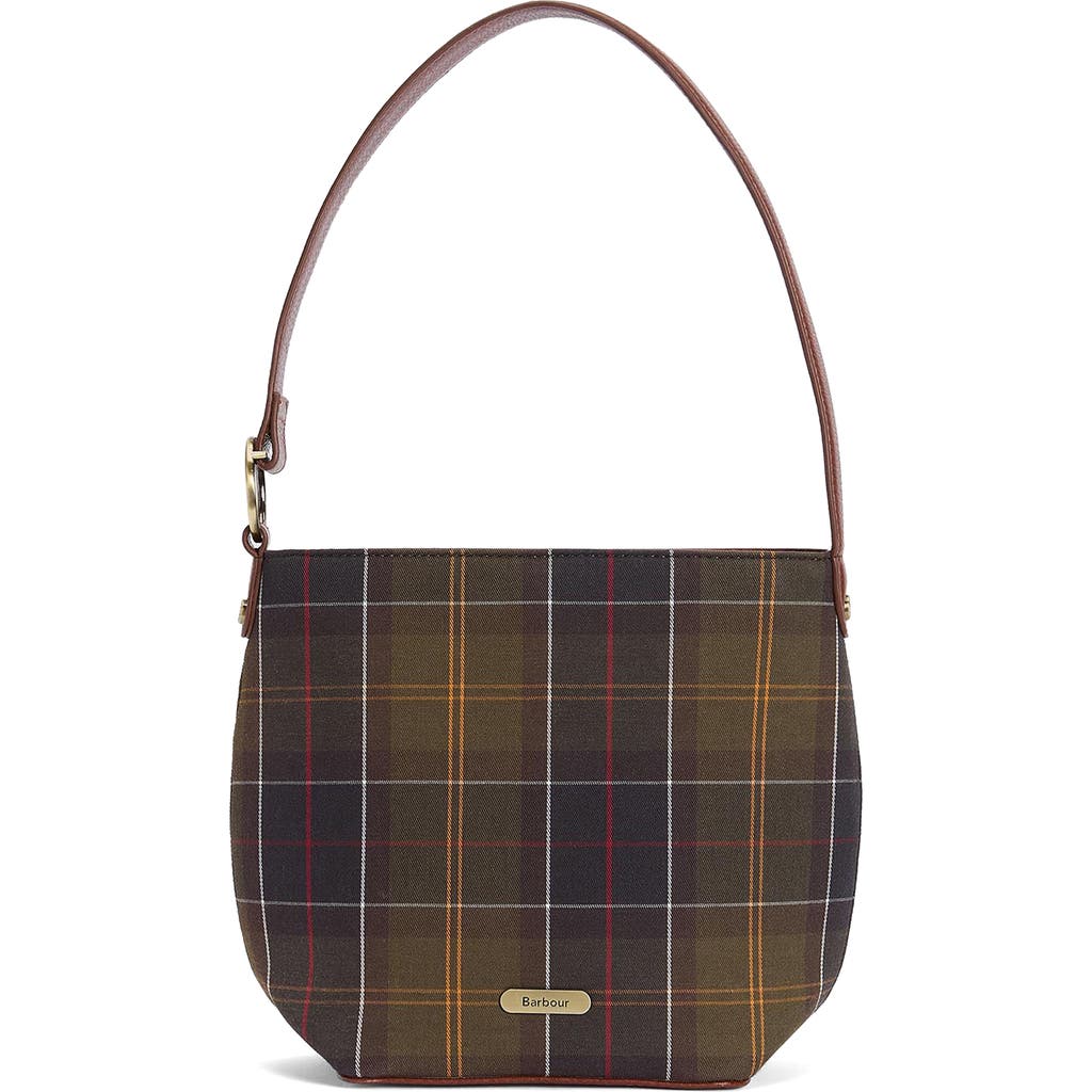 Barbour Cedar Tartan Bucket Tote In Multi