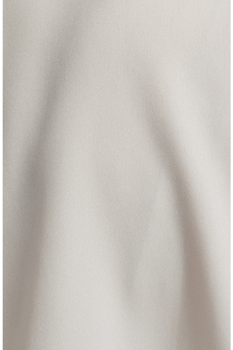 Tie Neck Sleeveless Stretch Silk Top, Alternate, color, IVORY
