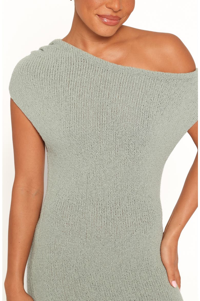 Linora Off Shoulder Maxi Dress, Alternate, color, SAGE GREEN