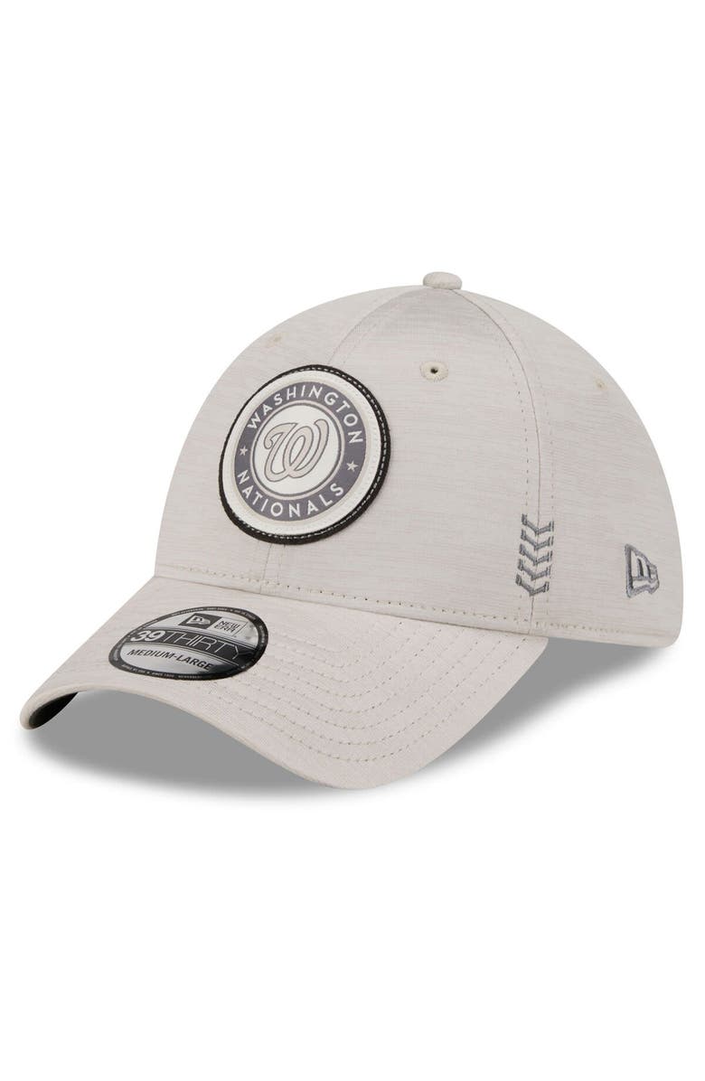 New Era Men's New Era Cream Washington Nationals 2024 Clubhouse 39THIRTY Flex Fit Hat, Main, color, Cream