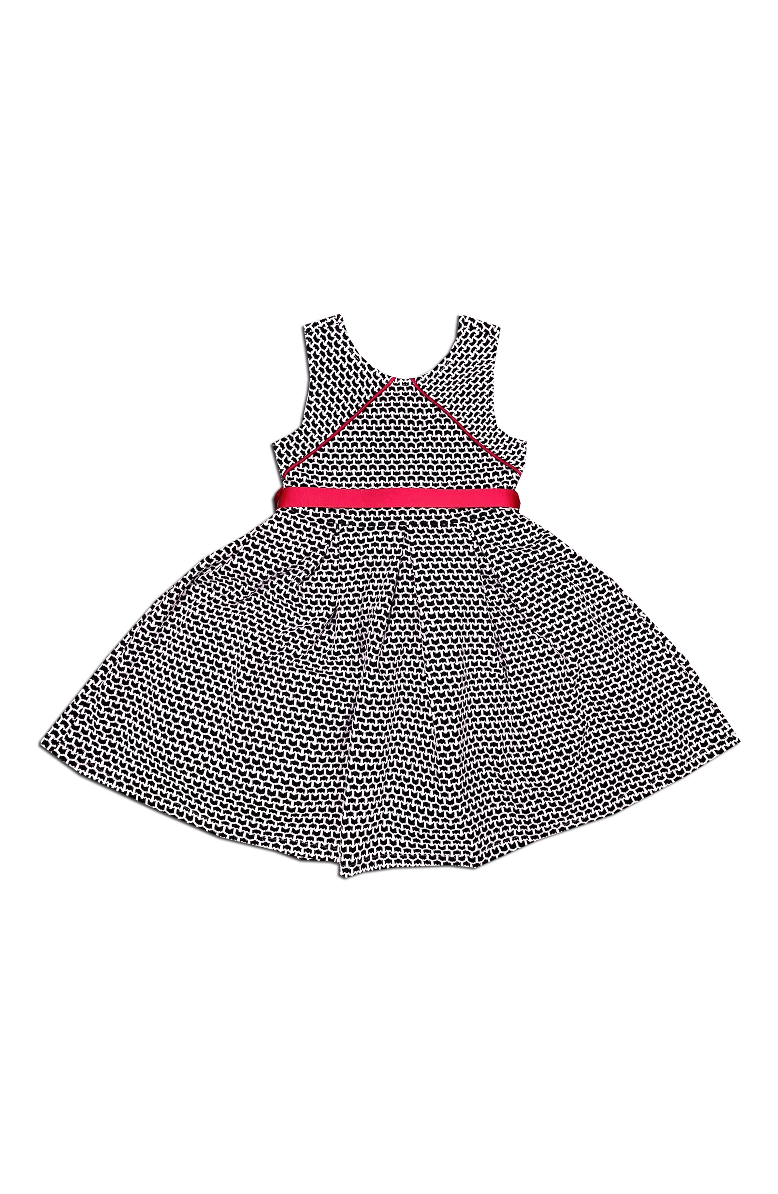 JOE-ELLA Kids' Houndstooth Print Dress