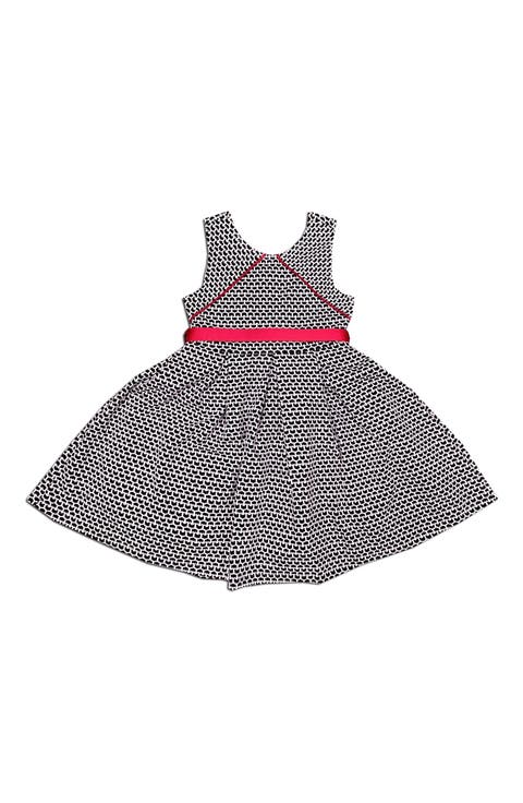 Kids' Houndstooth Print Dress (Little Kid)
