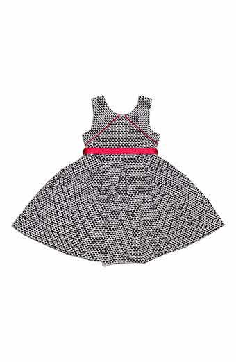JOE-ELLA Kids' Houndstooth Print Dress