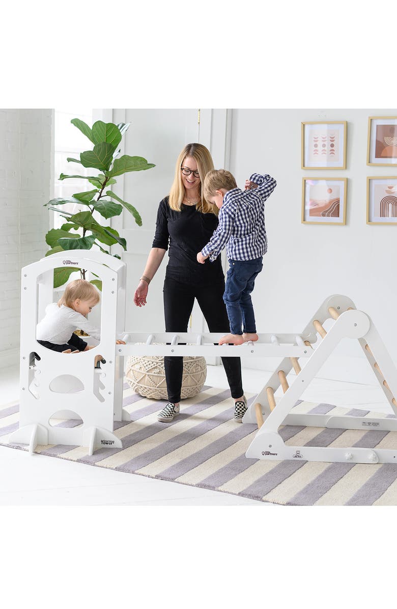 Little Partners Climbing Ladder, Alternate, color, Soft White