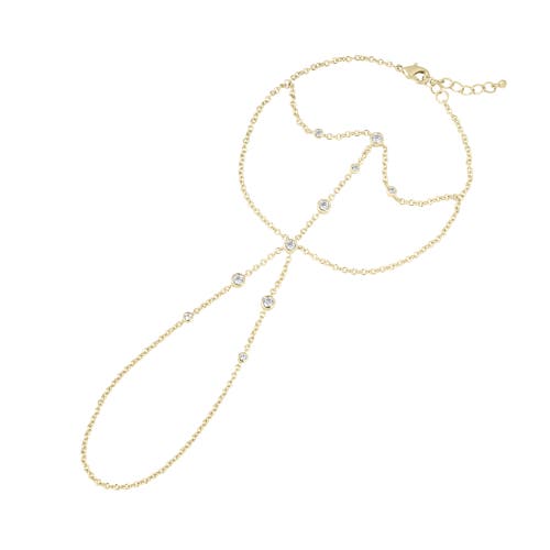 Electric Picks Dancing Queen Hand Chain In Gold