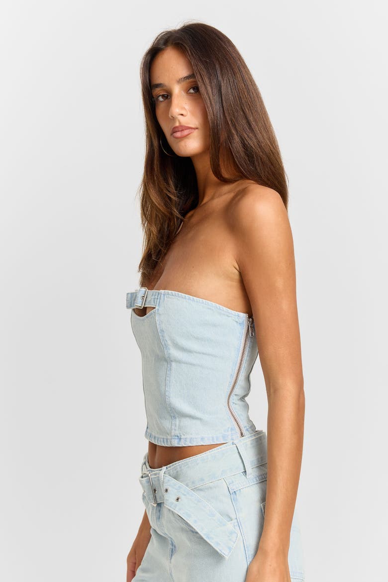 Ebony Bustier, Alternate, color, Blue